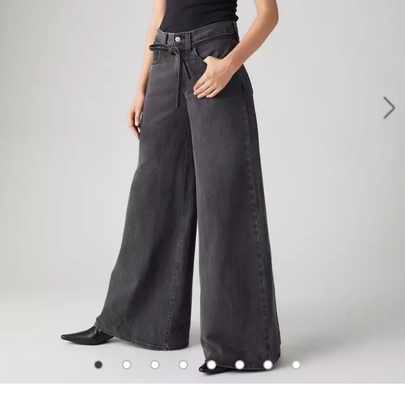 Levi's Women's Wide-Leg Jeans - Dark Gray - Picture 2 of 7